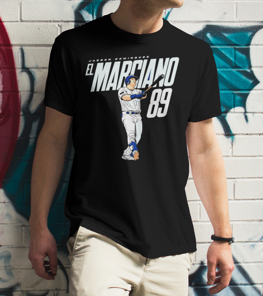 Jasson Domínguez El Marciano 89 New York Yankees Baseball Player T-Shirt