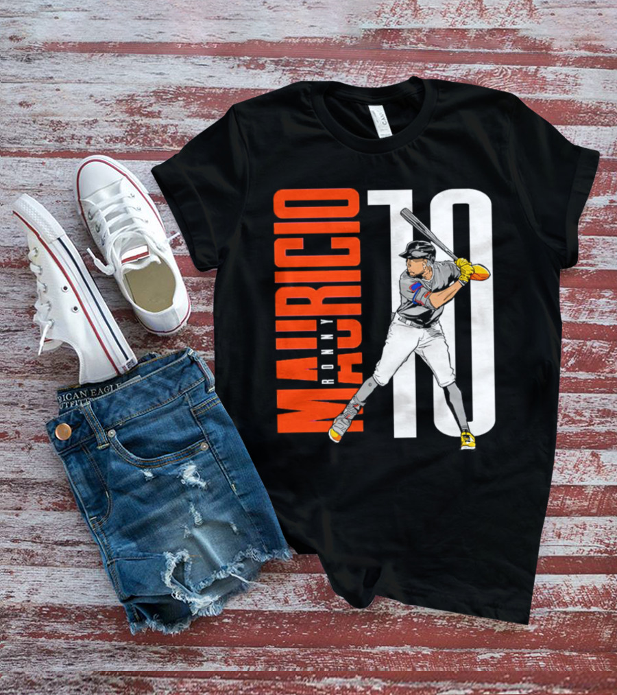 Ronny Mauricio 10 New York Mets Baseball Player T-Shirt