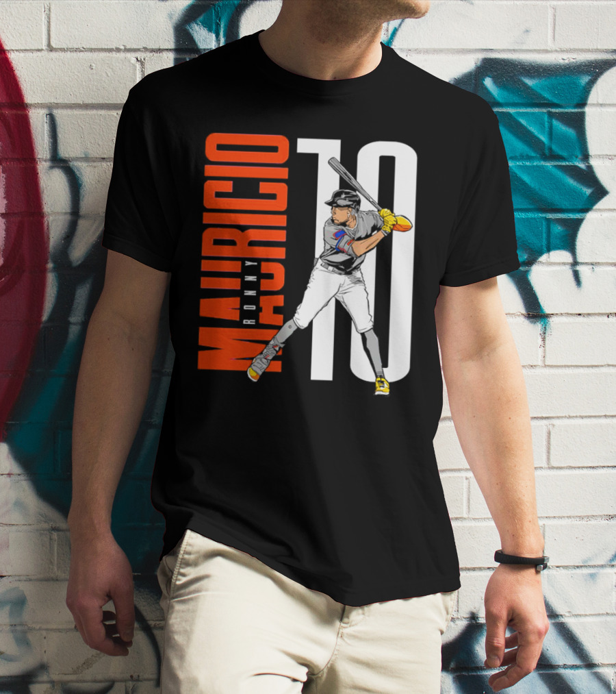 Ronny Mauricio 10 New York Mets Baseball Player T-Shirt