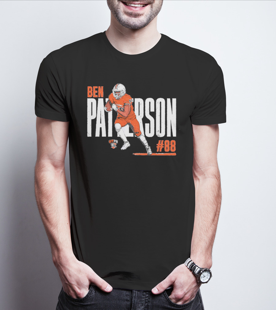 Ben Patterson UTPB Falcons #88 NCAA Football T-Shirt