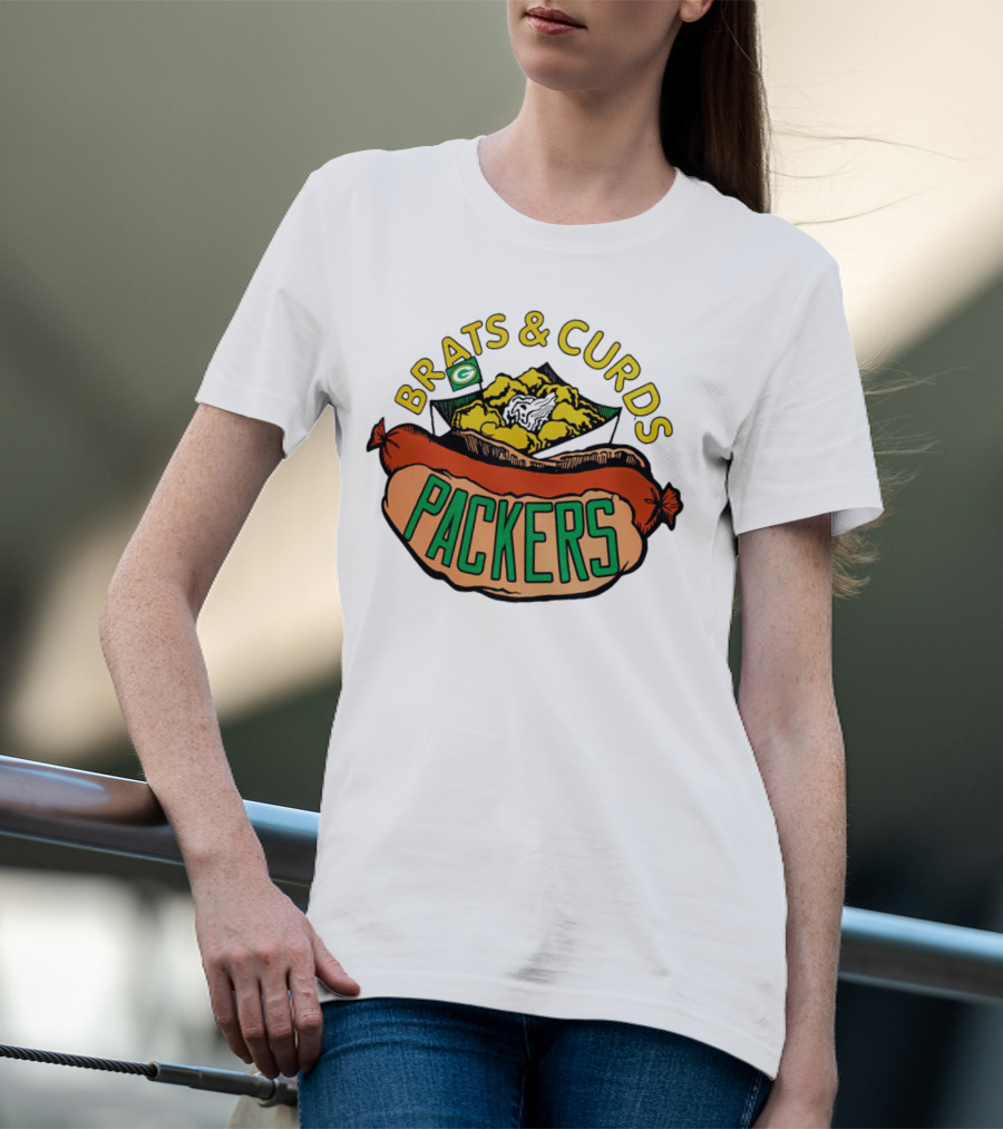 Packers Brats And Curds Football Fan Delight T-Shirt