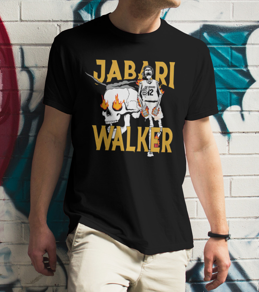 Jabari Walker Colorado Basketball Skull And Flames T-Shirt