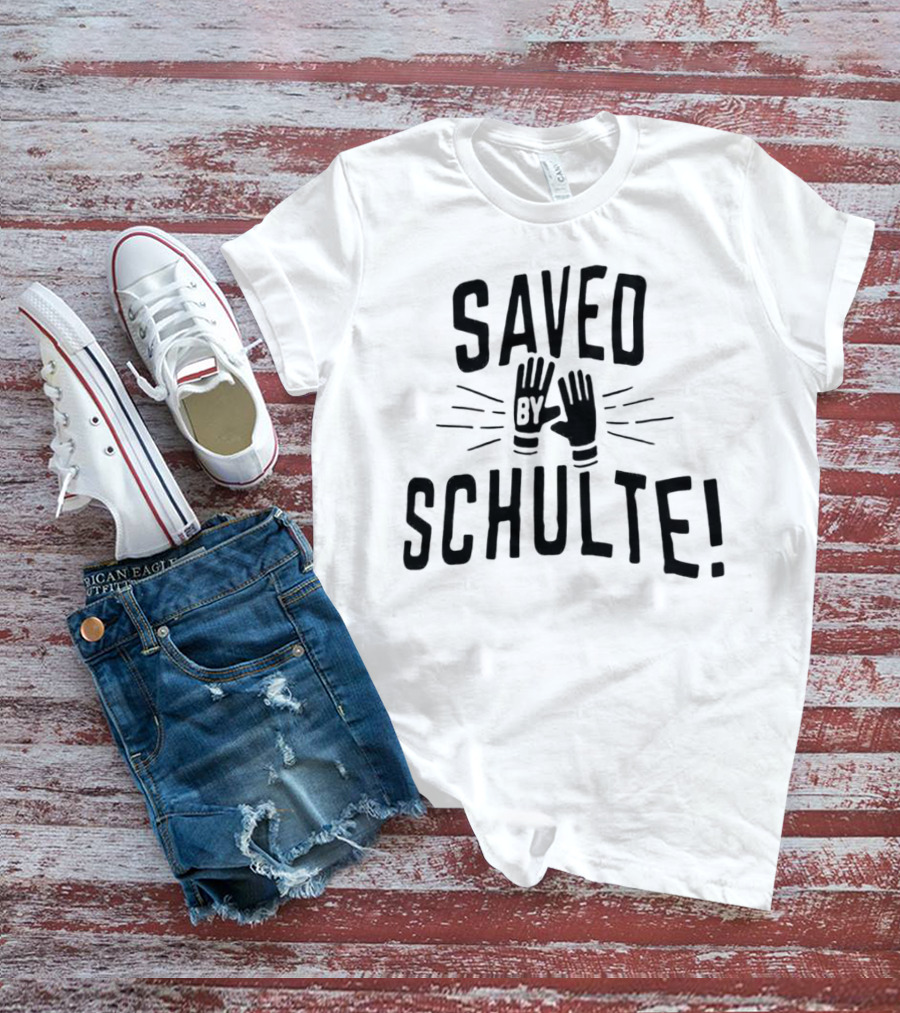 Saved By Schulte Soccer Goalkeeper Gloves T-Shirt