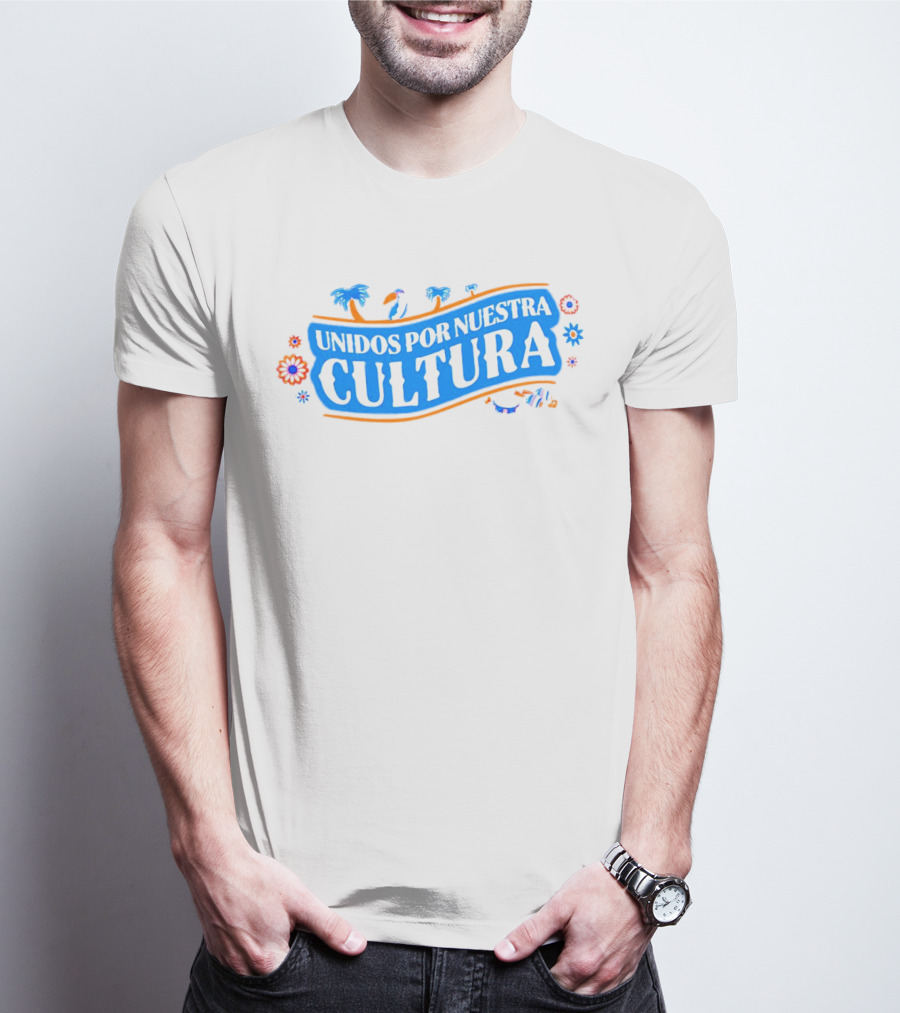 Hispanic Heritage Night Unidos Por Nuestra Cultura With Musical Notes And Flowers T-Shirt