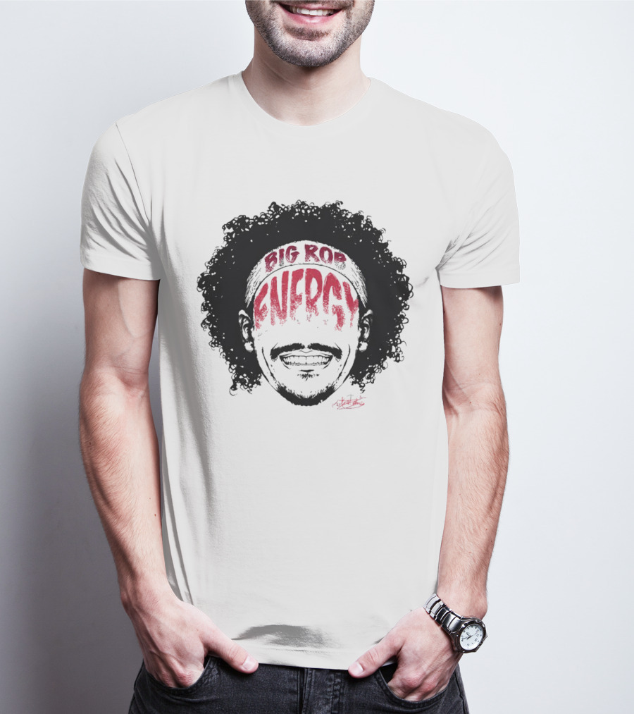 Big Rob Energy Robert Jones Signature Afro T-Shirt
