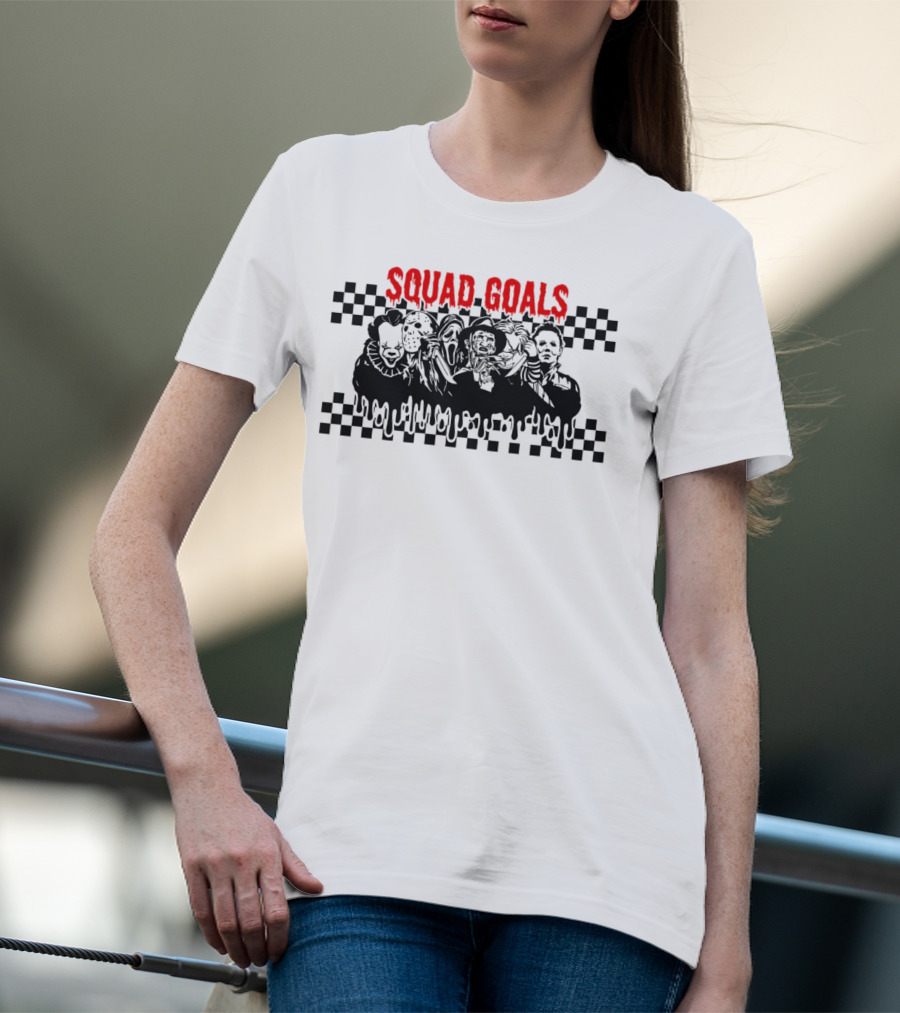 Squad Goals Halloween Horror Character Vintage Icons T-Shirt