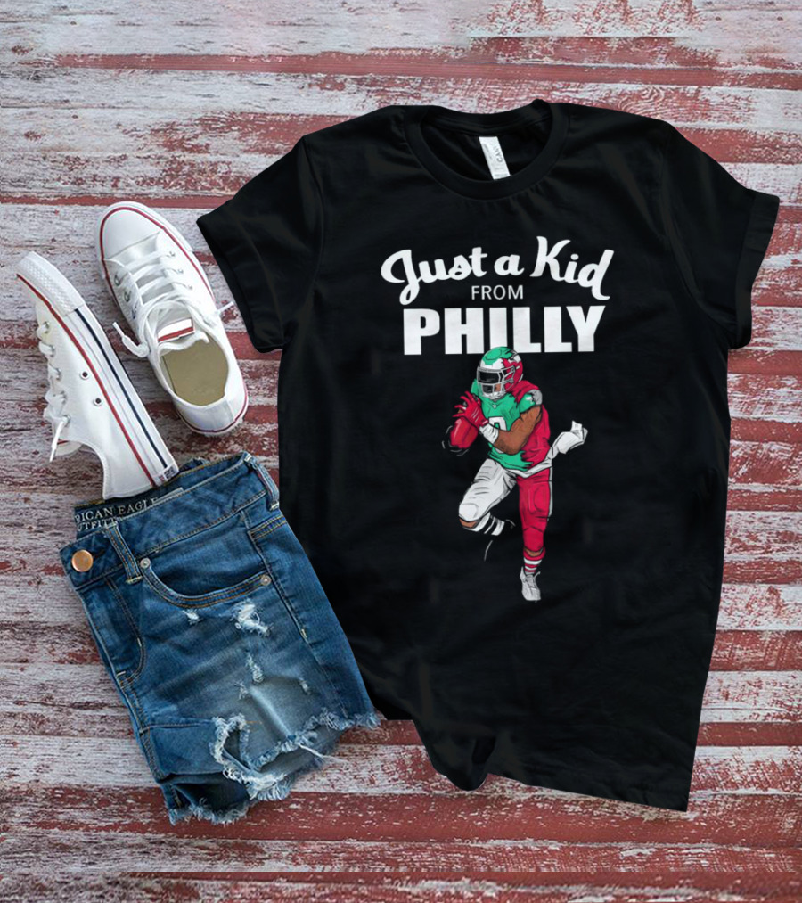 Just A Kid From Philly Swift Number 0 Football Player T-Shirt