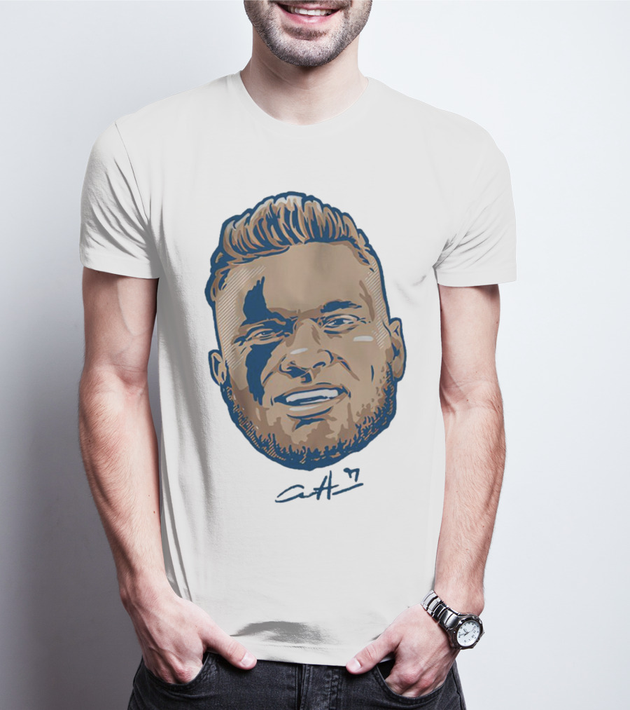 Aidan Hutchinson Swag Head Detroit Lions Signature T-Shirt