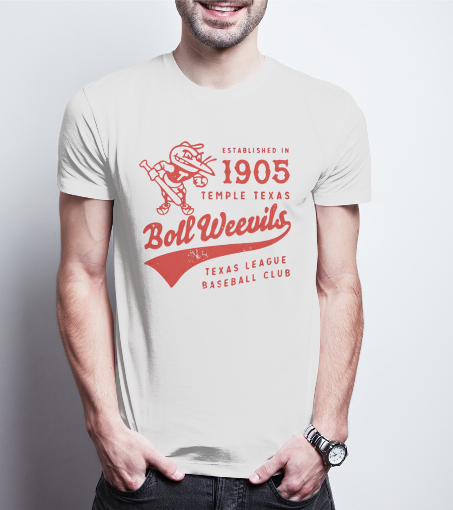 Established 1905 Temple Texas Boll Weevils Texas League Baseball Club T-Shirt