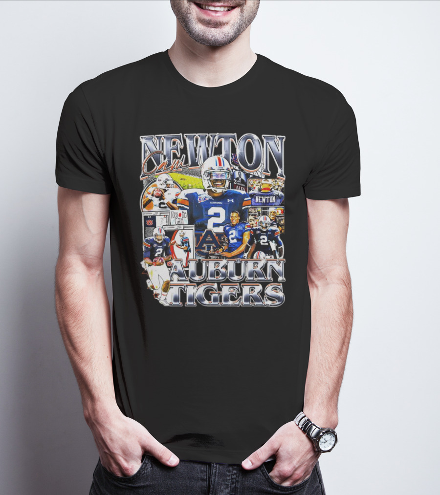 Cam Newton Auburn Tigers Football Collage T-Shirt