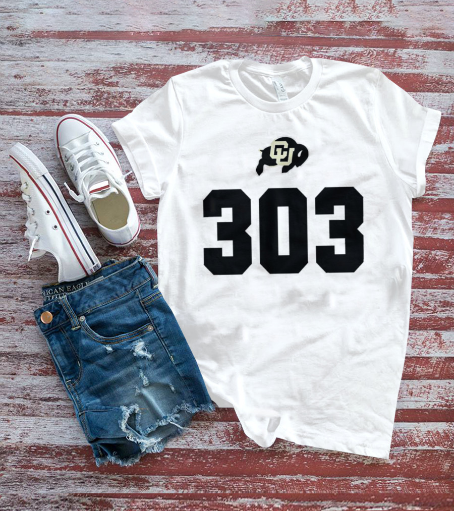 Colorado Buffaloes CU Logo 303 T-Shirt