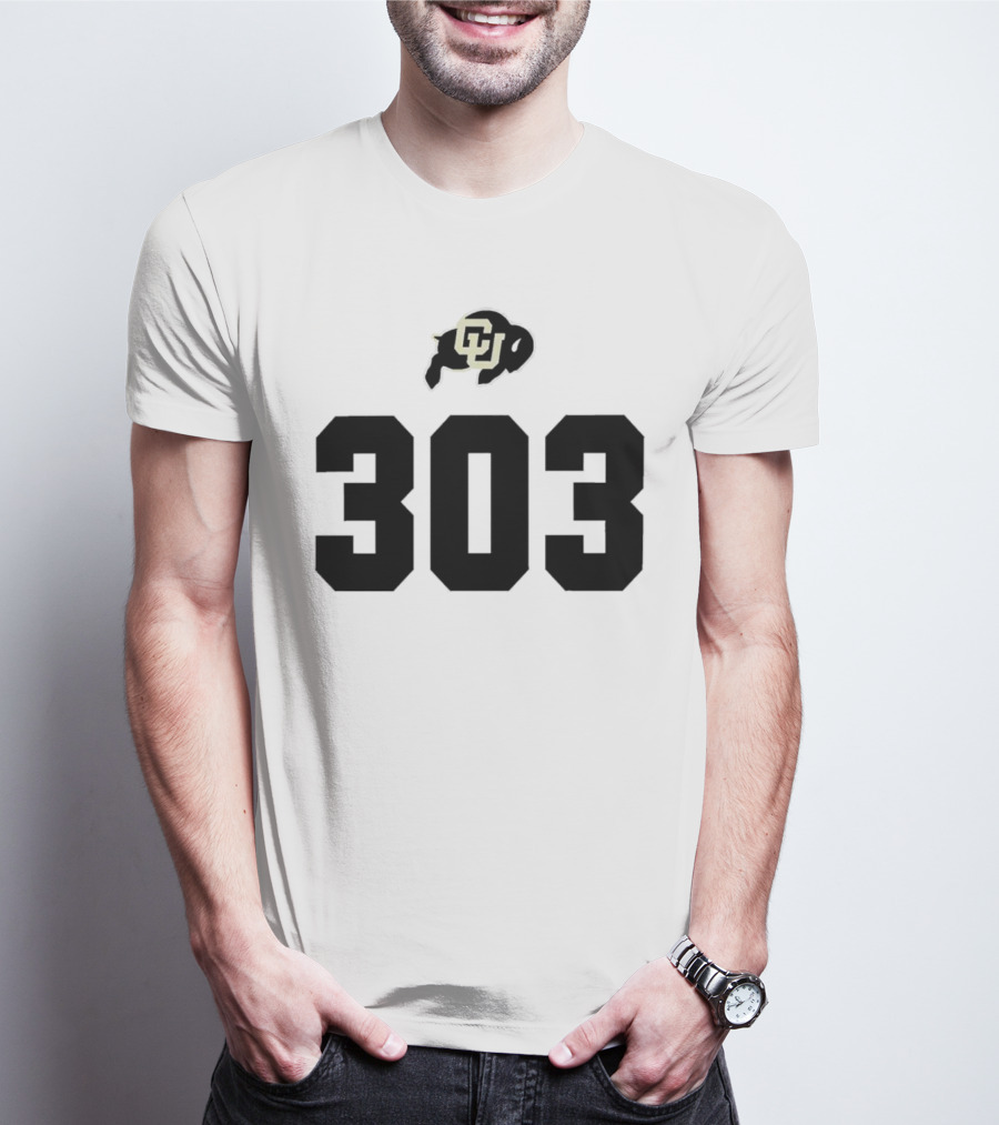 Colorado Buffaloes CU Logo 303 T-Shirt
