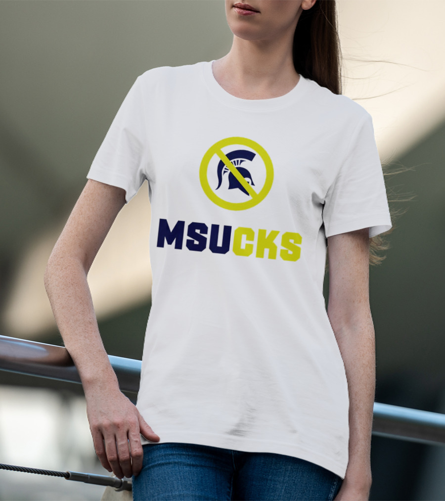 MSU Spartans MSUCKS Rivalry Ban T-Shirt