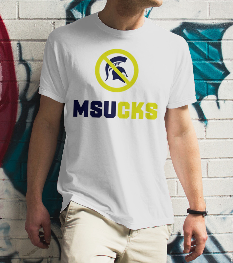 MSU Spartans MSUCKS Rivalry Ban T-Shirt