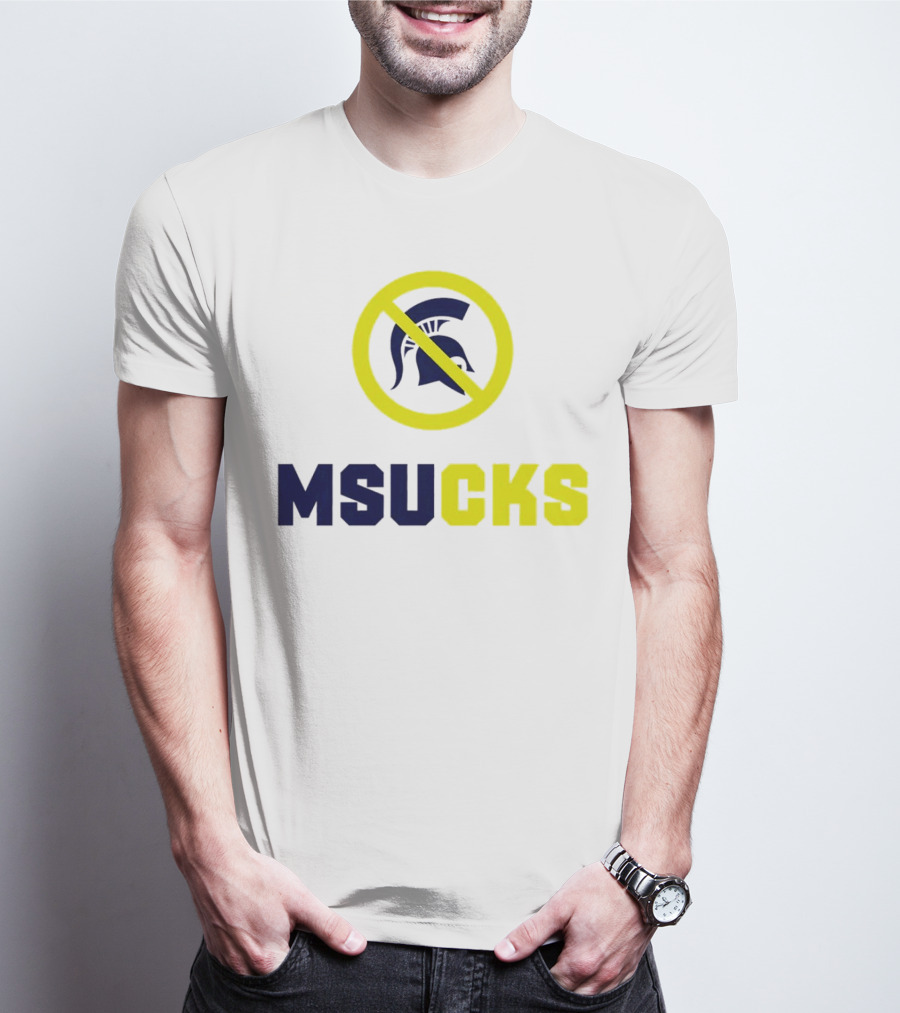 MSU Spartans MSUCKS Rivalry Ban T-Shirt