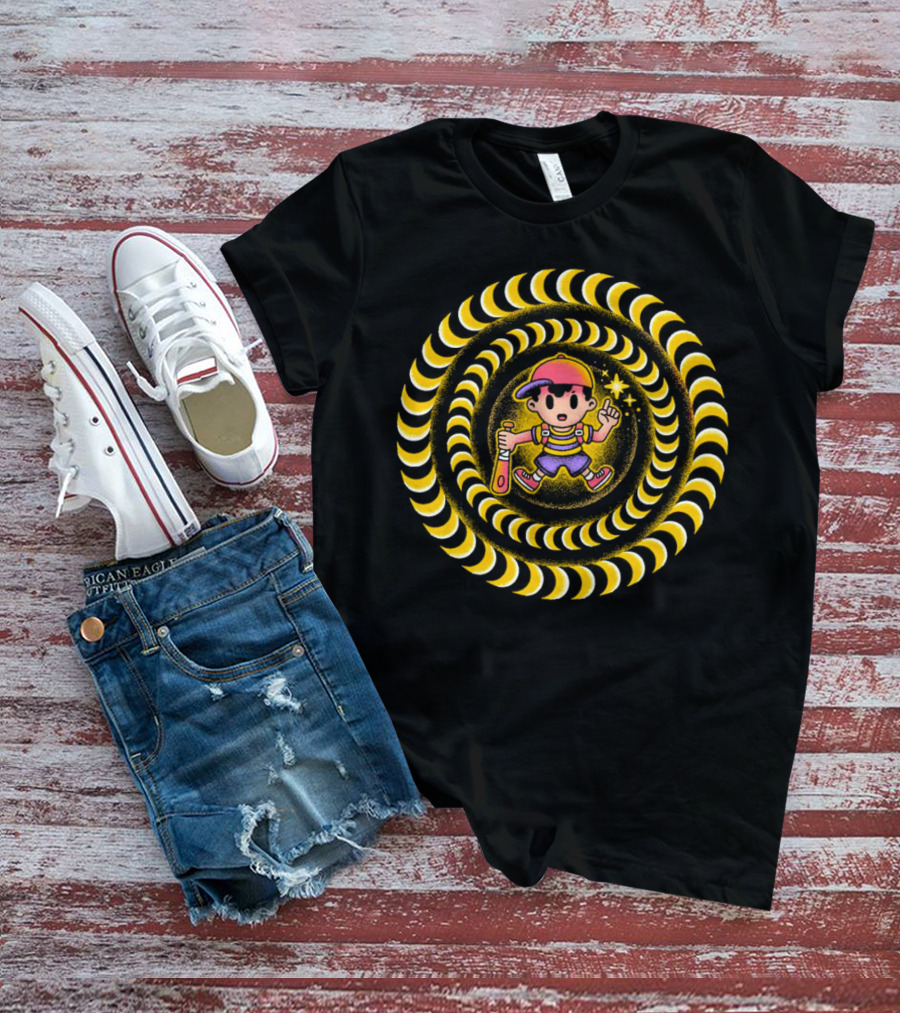Earthbound PSI Attack Hypnotic Swirl T-Shirt