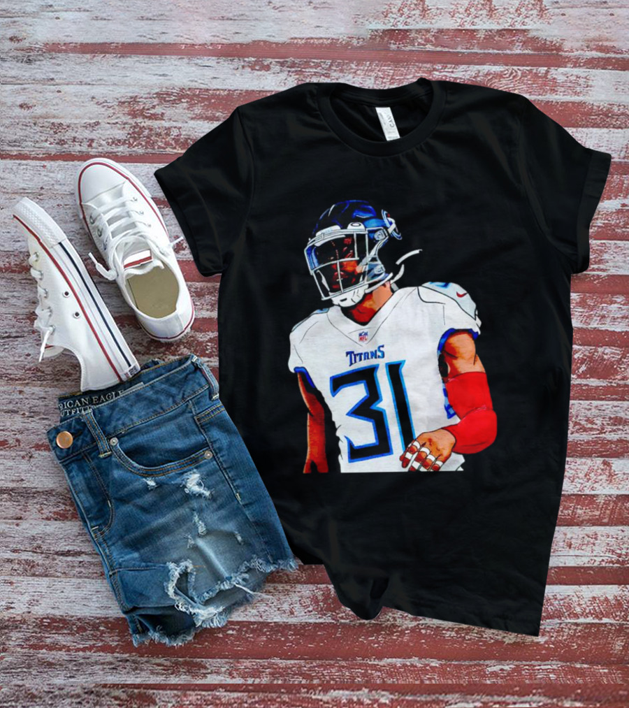 Kevin Byard Tennessee Titans 31 Cartoon NFL Player T-Shirt