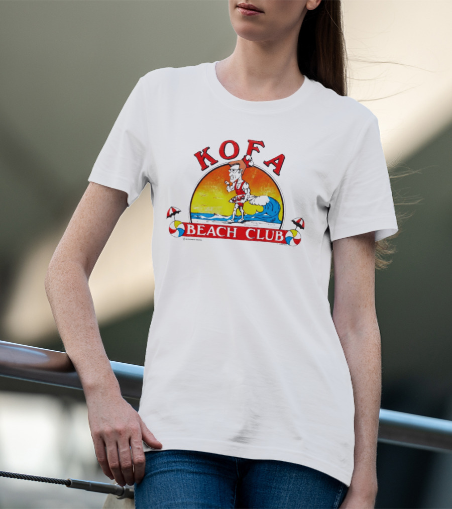 Kofa Beach Club Sunset Surfer T-Shirt