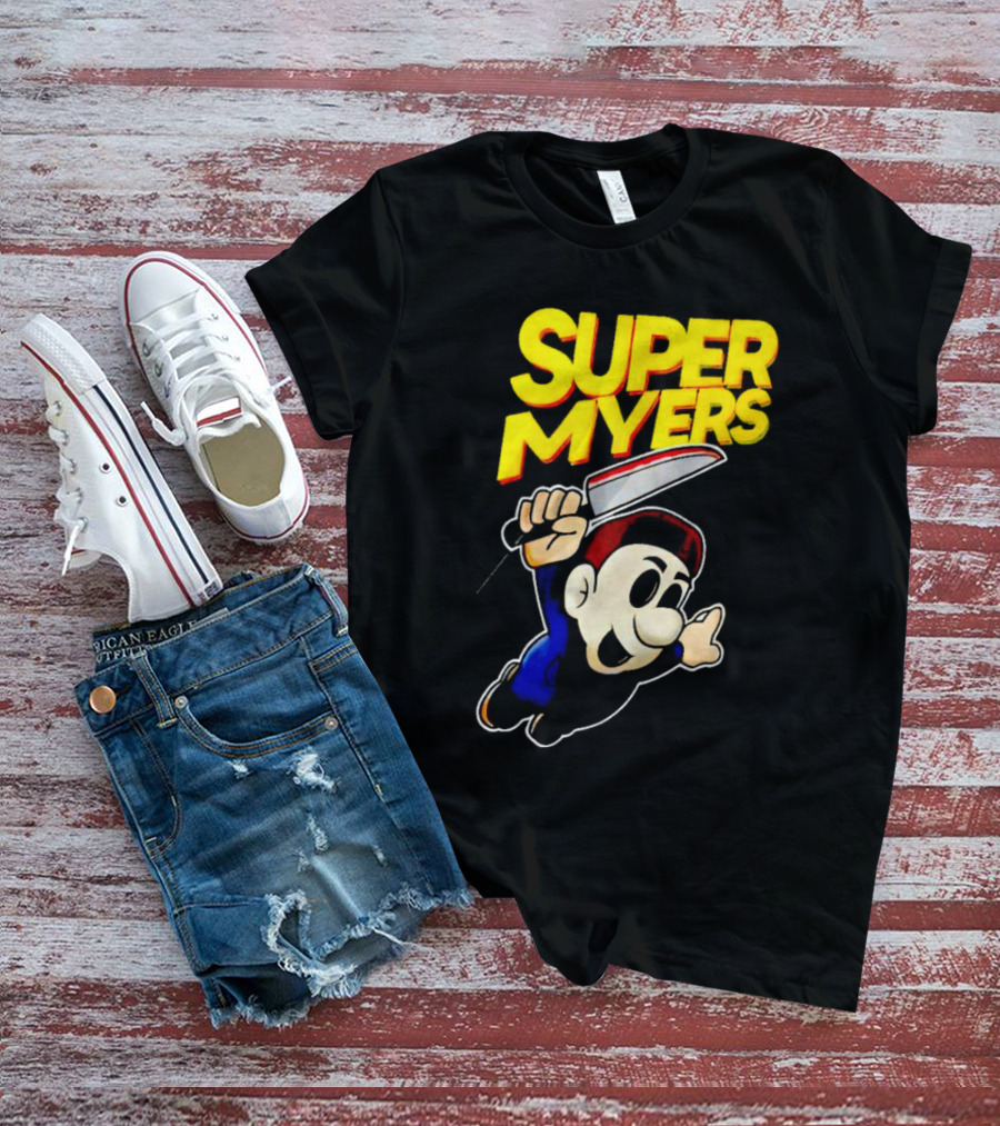Super Myers Halloween Mario T-Shirt