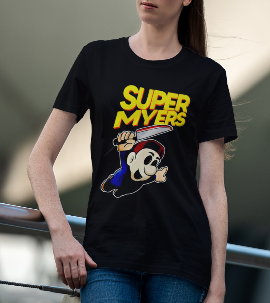 Super Myers Halloween Mario T-Shirt