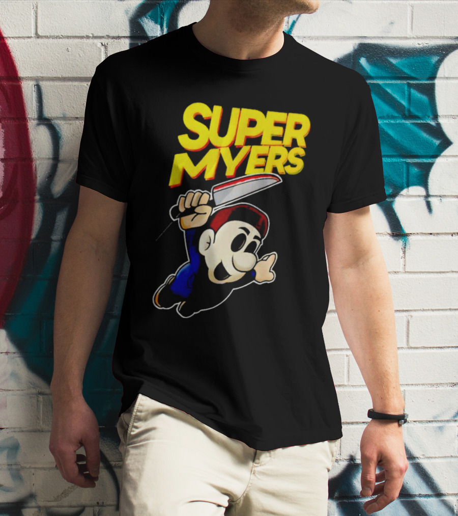 Super Myers Halloween Mario T-Shirt