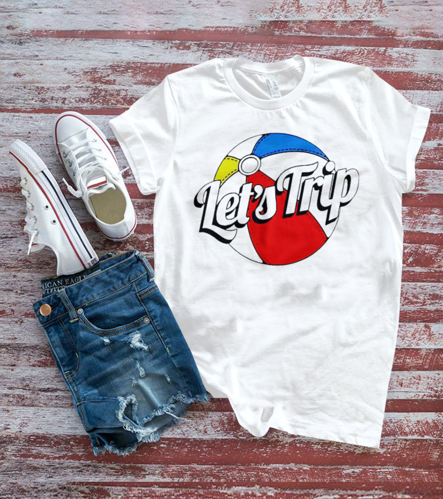 Let's Trip Colorful Beach Ball Adventure T-Shirt