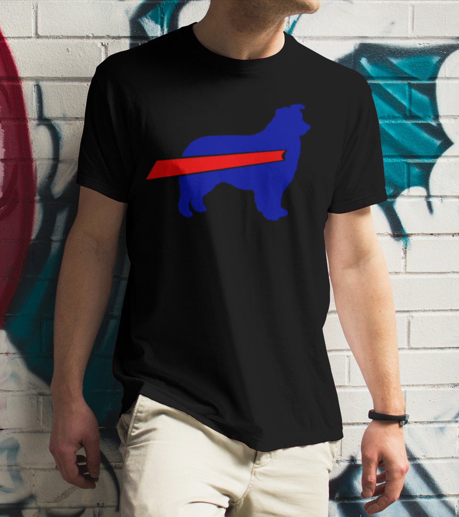 Buffalo Bills Aussie Mafia Silhouette With Iconic Red Stripe T-Shirt