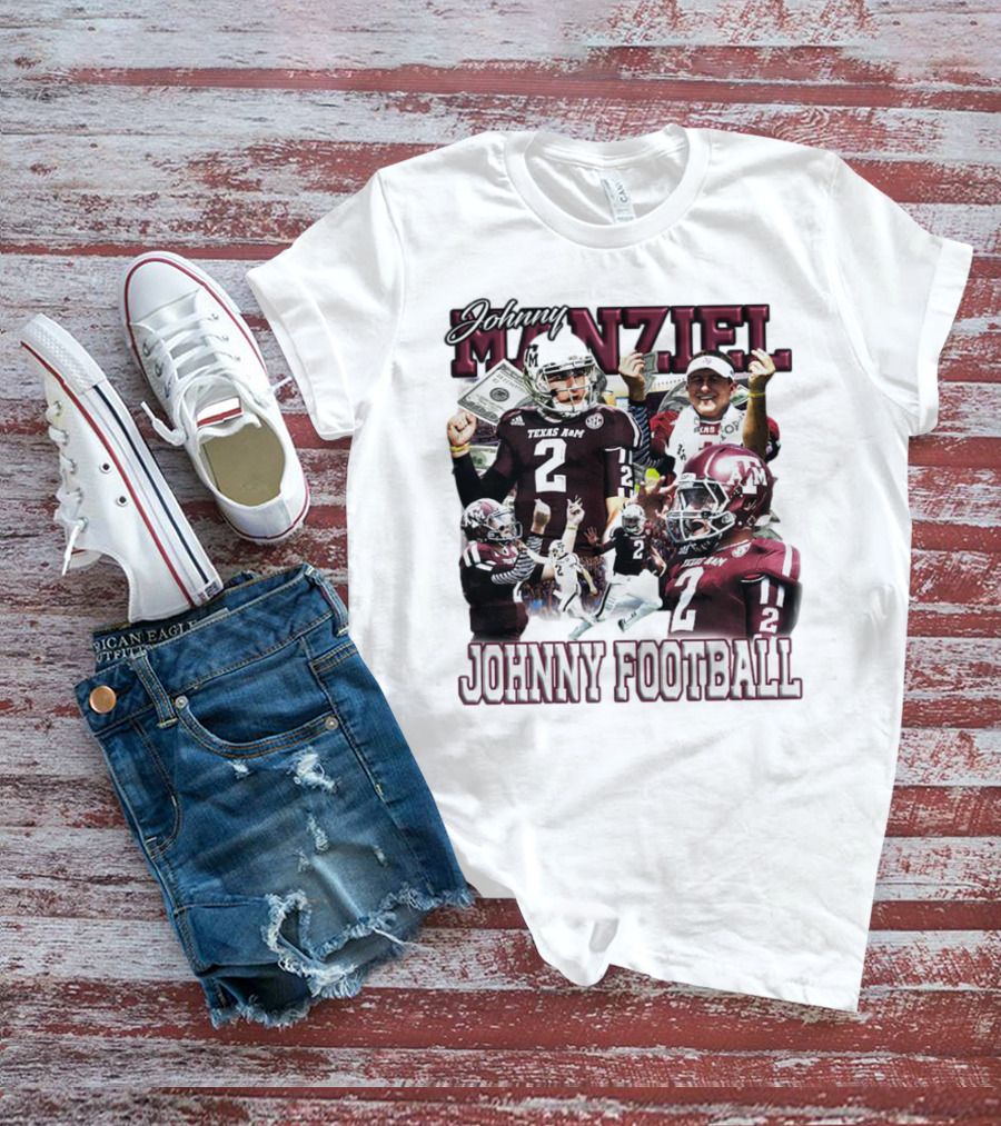 Johnny Manziel Texas A&M Aggies Johnny Football Number 2 College Football Legend T-Shirt