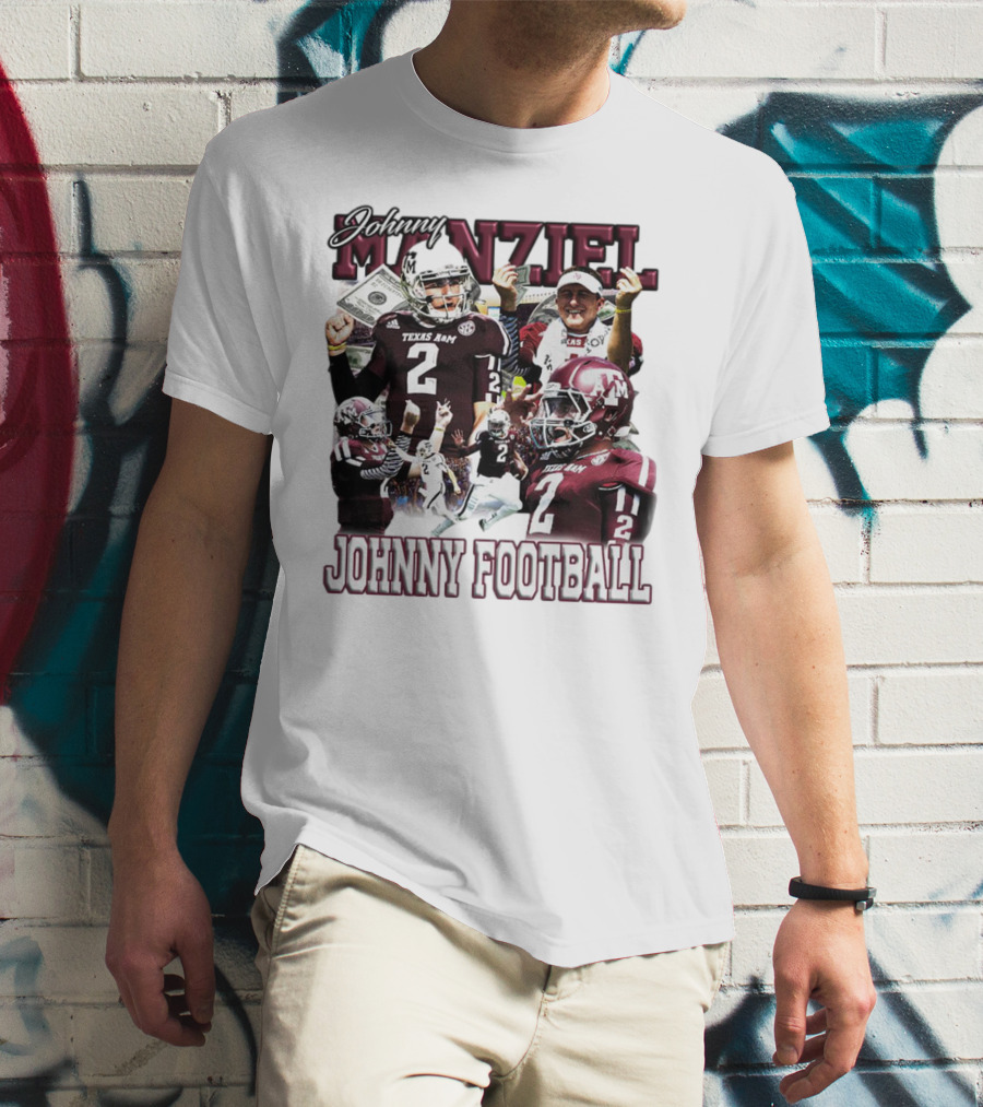 Johnny Manziel Texas A&M Aggies Johnny Football Number 2 College Football Legend T-Shirt