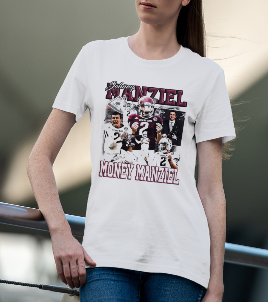 Johnny Manziel Texas A&M Aggies Money Manziel Football Highlights Montage T-Shirt