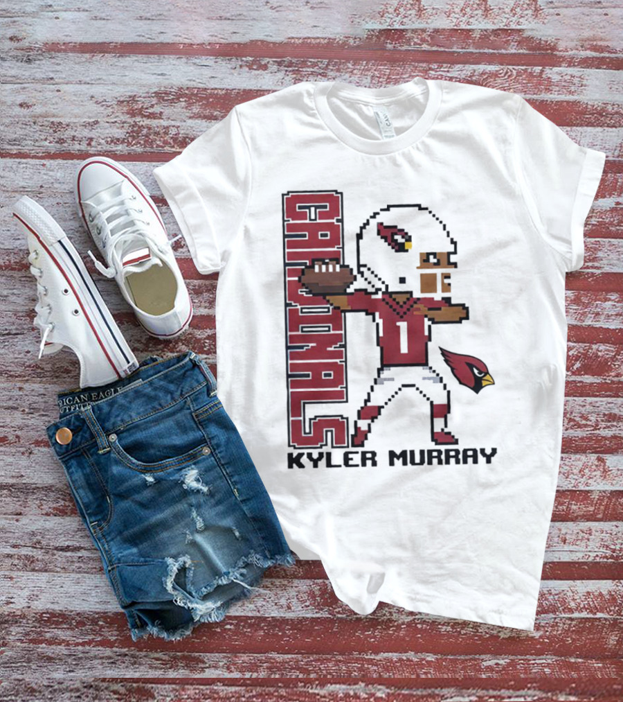 Cardinals Kyler Murray Arizona Football Pixel T-Shirt