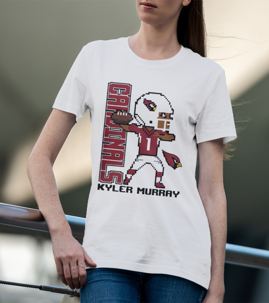 Cardinals Kyler Murray Arizona Football Pixel T-Shirt