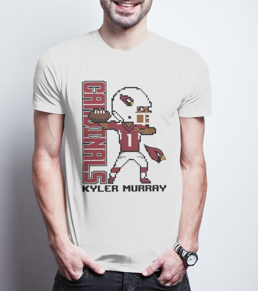 Cardinals Kyler Murray Arizona Football Pixel T-Shirt