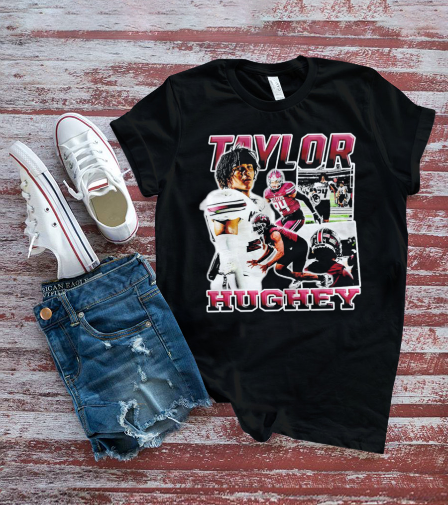 Taylor Hughey Mesquite High School Boys Varsity Football Action Collage T-Shirt