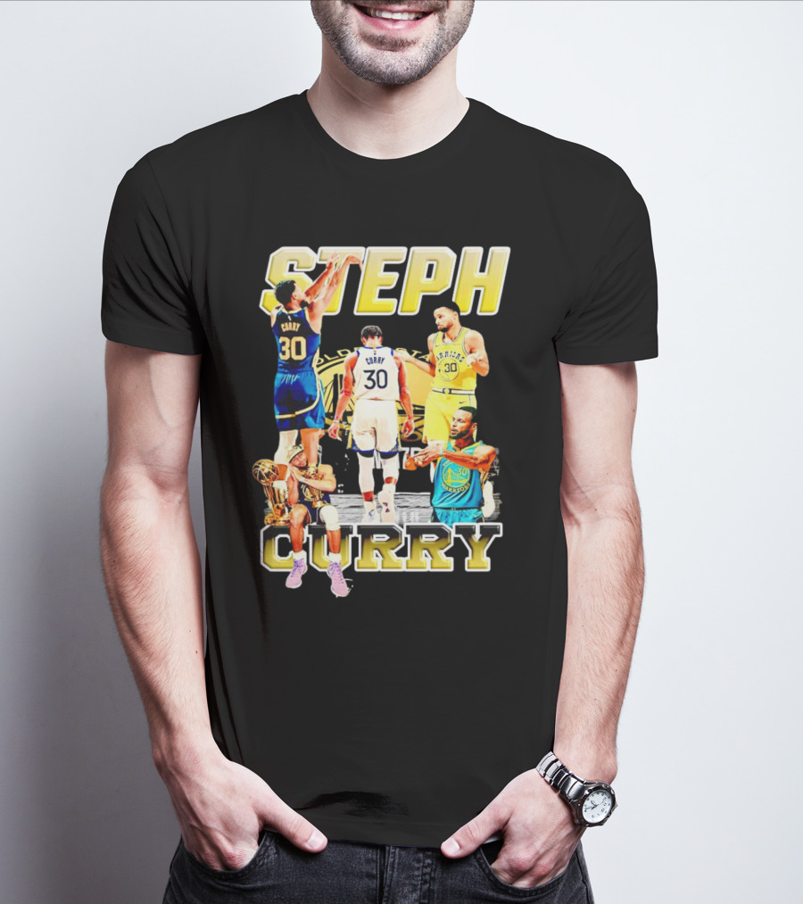 Steph Curry Golden State Warriors NBA Champion Iconic Moments T-Shirt