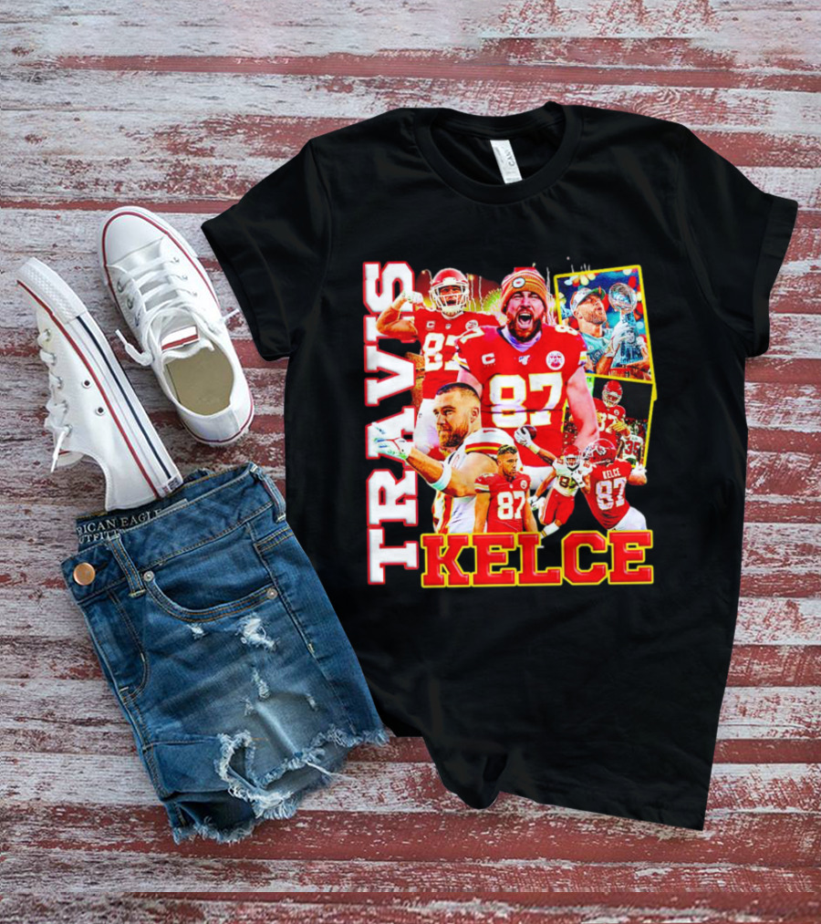 Travis Kelce Kansas City Chiefs 87 Football Champion T-Shirt
