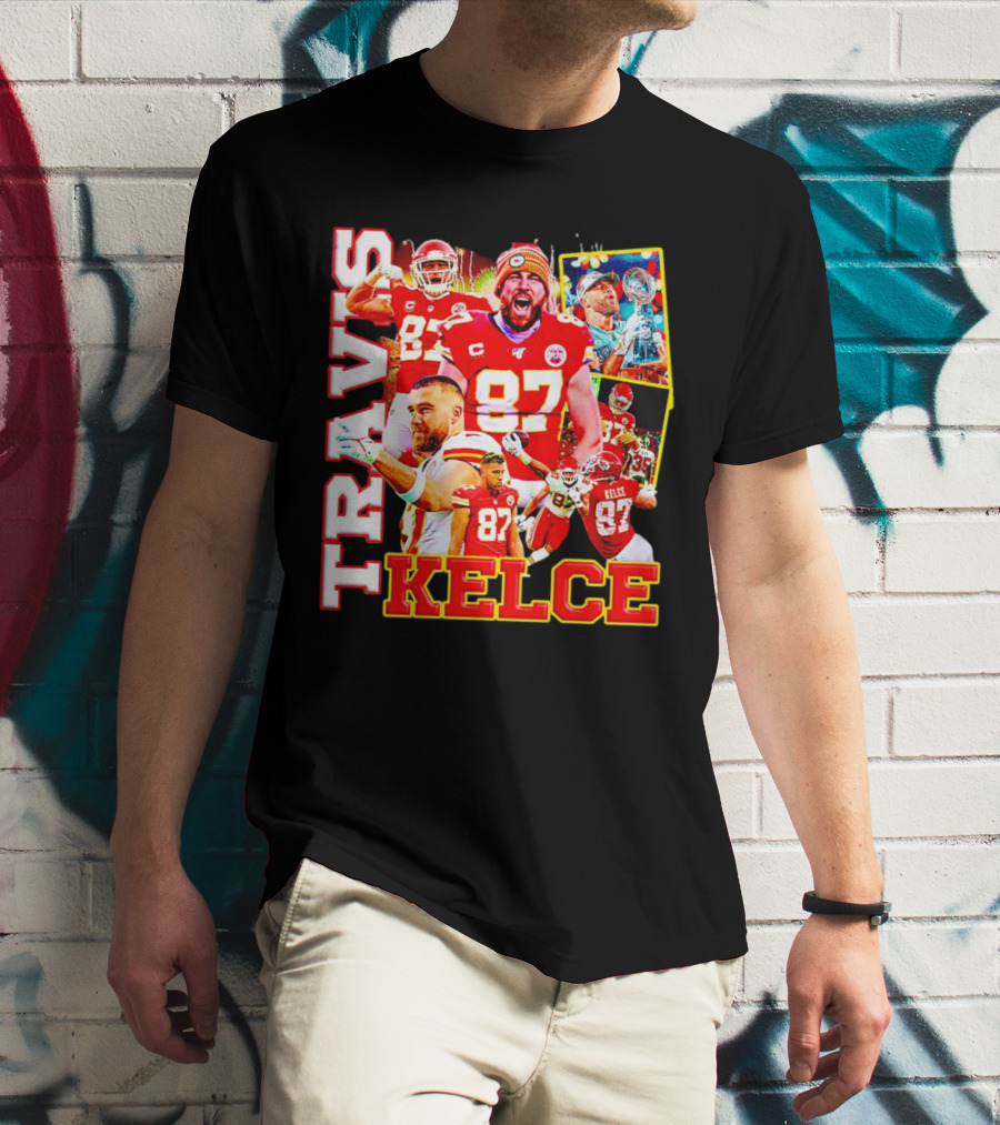 Travis Kelce Kansas City Chiefs 87 Football Champion T-Shirt