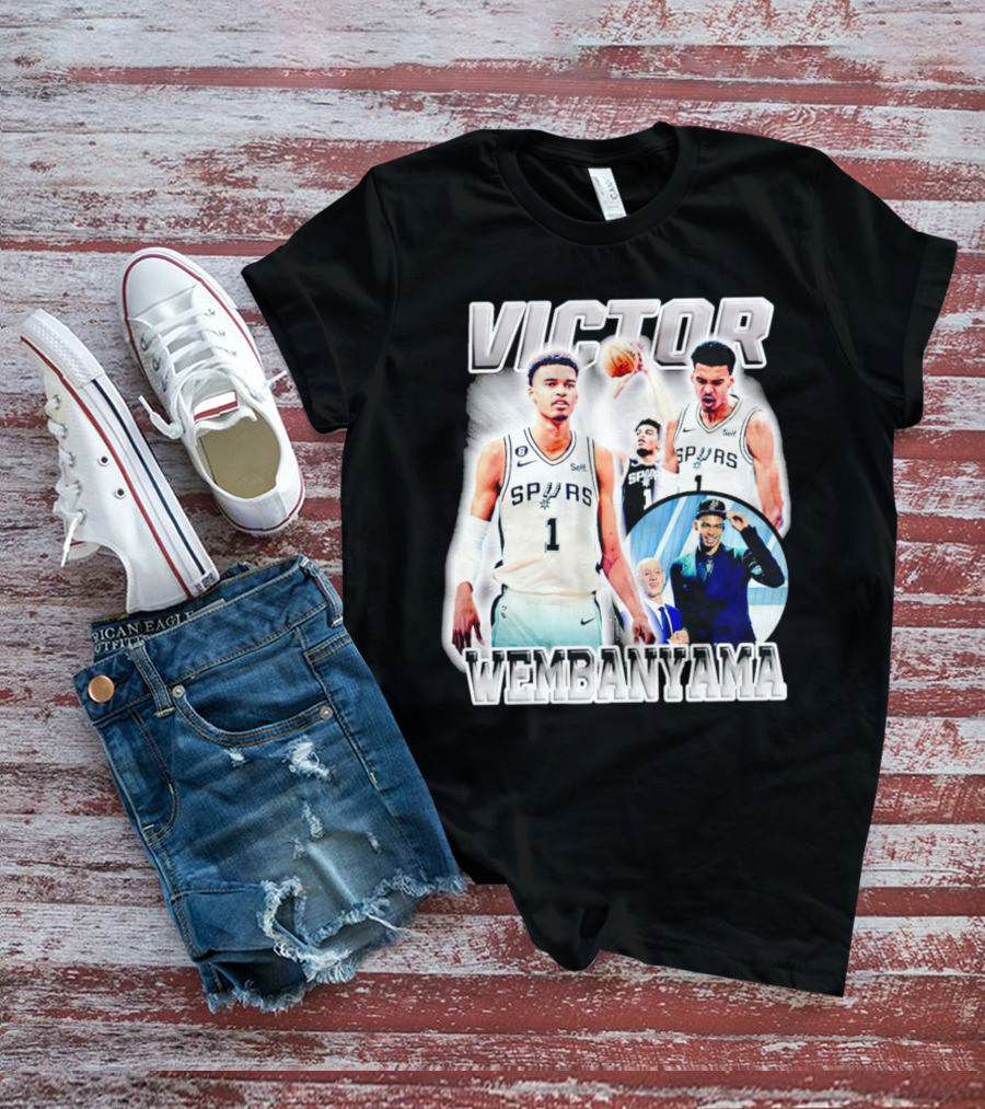 Victor Wembanyama Spurs Basketball Player NBA Draft Highlight T-Shirt