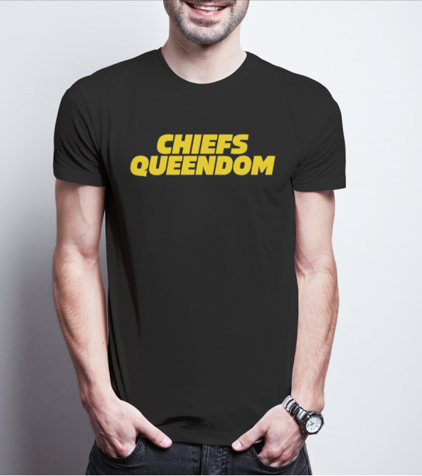 Chiefs Queendom Fan Apparel In Bold Yellow T-Shirt