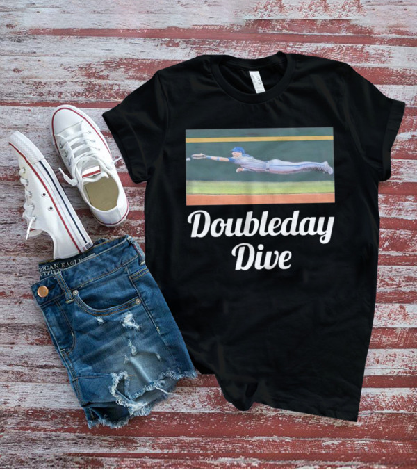 Doubleday Dive Baseball Player Diving Catch T-Shirt