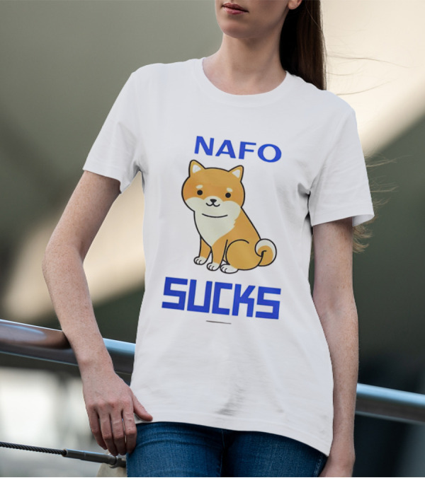 NAFO Furry Dog Meme Critique T-Shirt