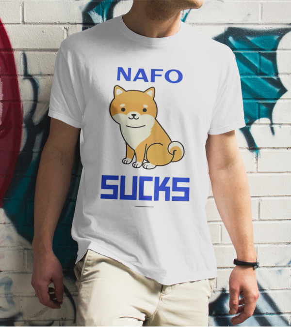 NAFO Furry Dog Meme Critique T-Shirt