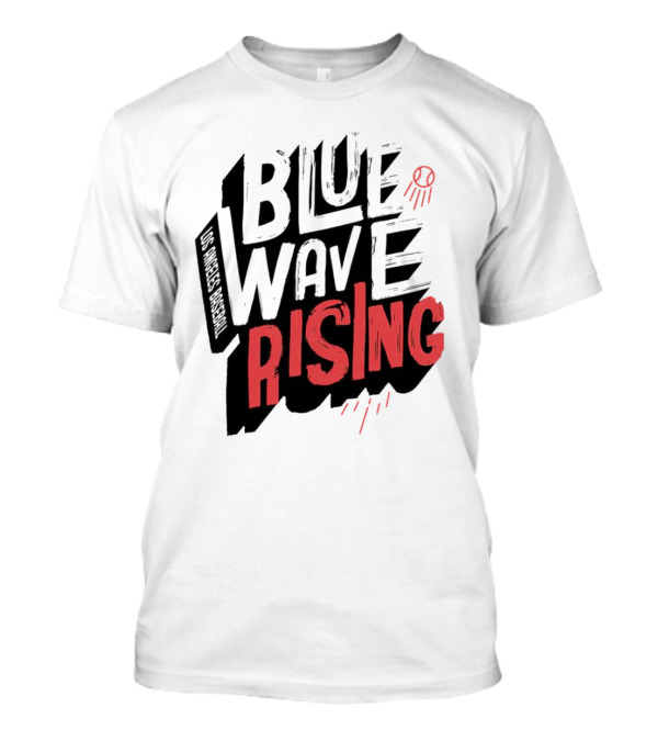 Blue Wave Rising Los Angeles Dodgers Baseball T-Shirt