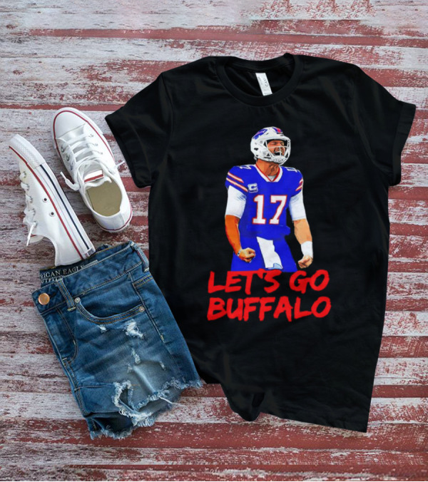 Let's Go Buffalo Bills Josh Allen 17 T-Shirt