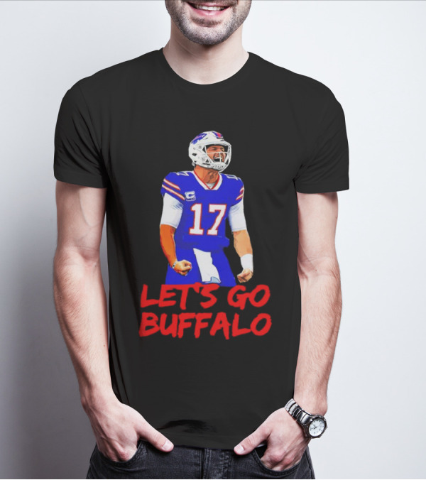Let's Go Buffalo Bills Josh Allen 17 T-Shirt