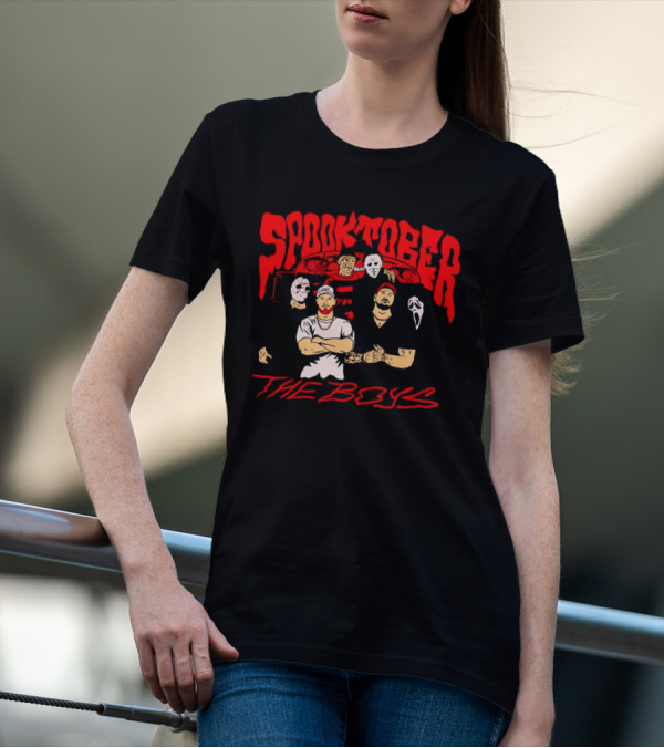 Spooktober The Boys Horror Characters Halloween T-Shirt