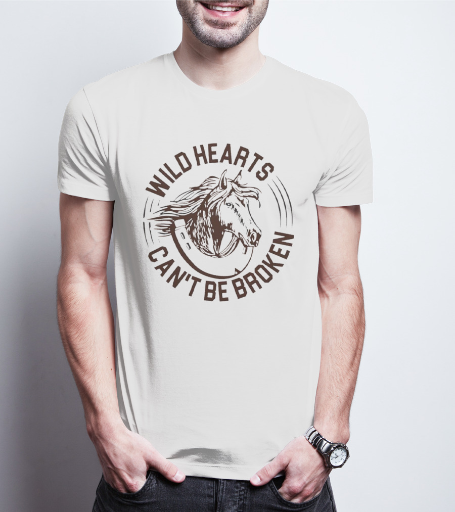 Wild Hearts Can't Be Broken Horse Freedom Spirit T-Shirt