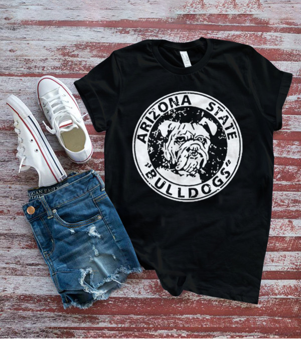 Arizona State Bulldogs Vintage Logo Circular Emblem T-Shirt