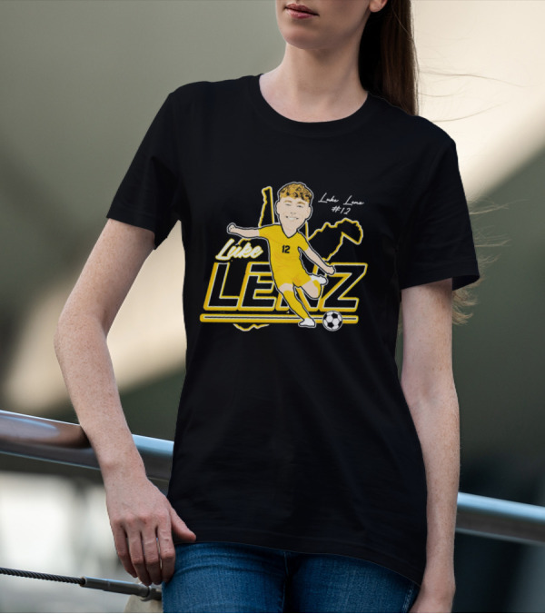 Luke Lenz #12 West Virginia Soccer Player T-Shirt