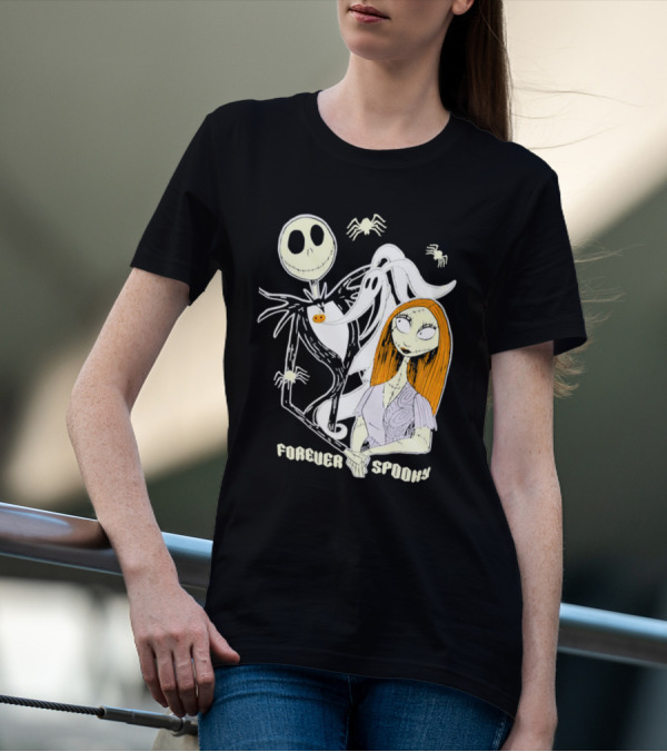Jack Skellington Sally Zero Forever Spooky Halloween T-Shirt
